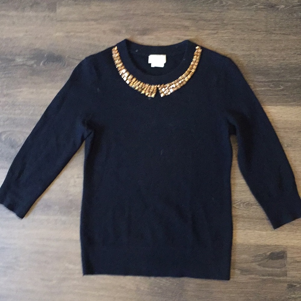 Kate Spade Sweater Black Wool/Cashmere Sz S